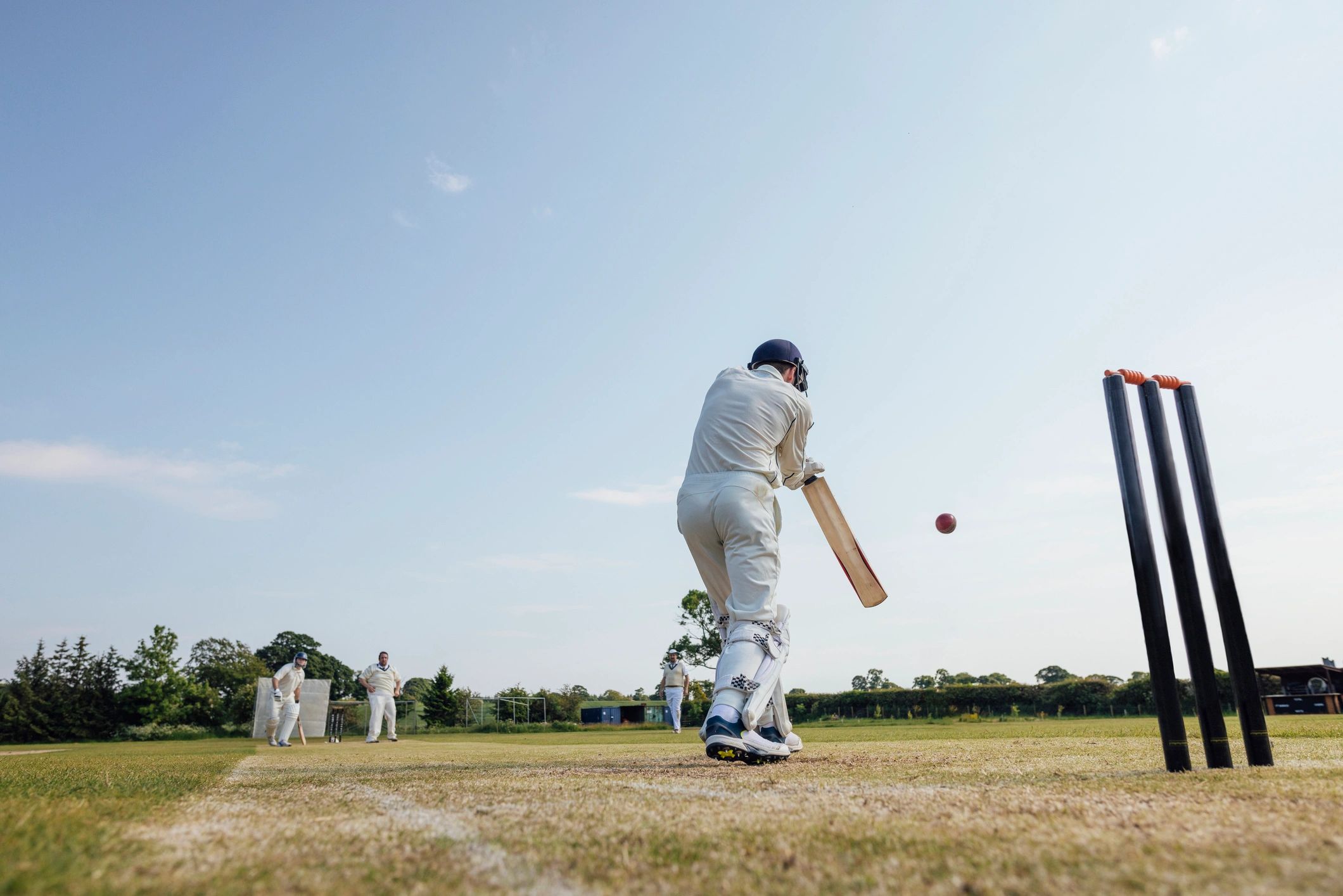Cricket players in action - match 5
