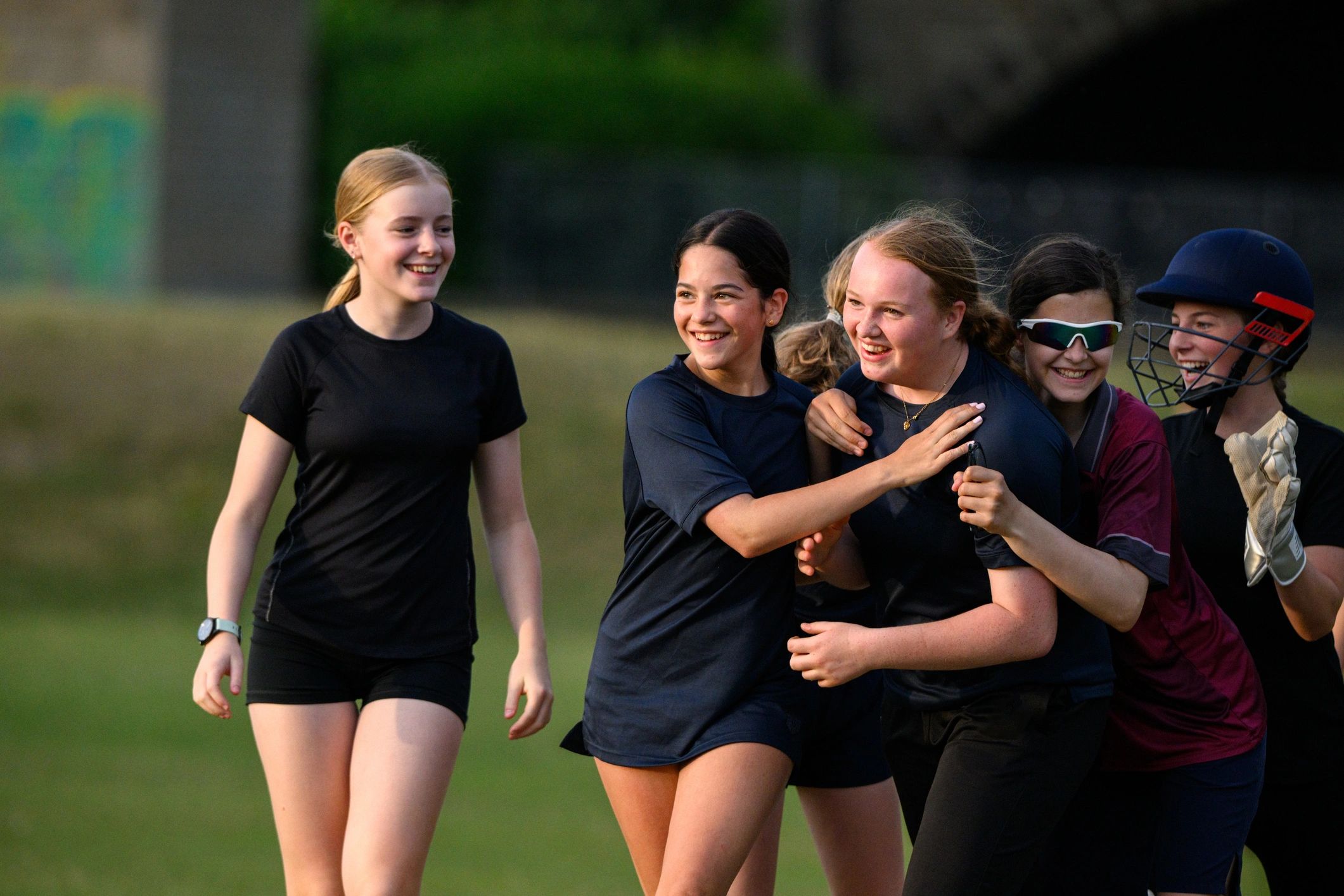 Team huddle before a cricket match