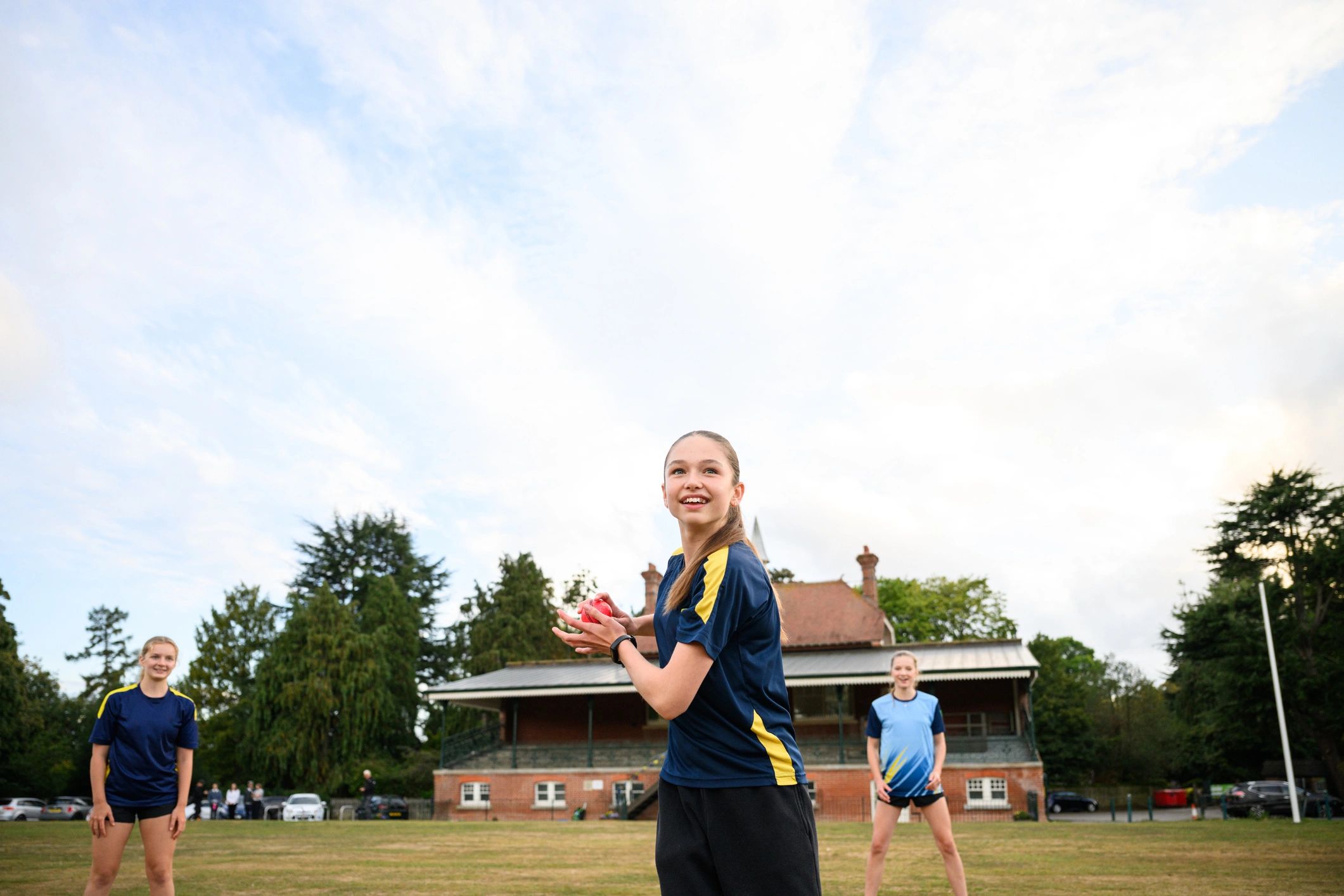 Cricket players in action - match 3